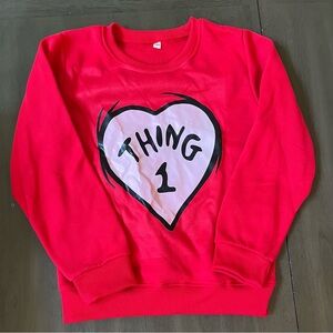 Thing 1 size 10 made myself Kids' Sweatshirt